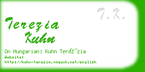 terezia kuhn business card